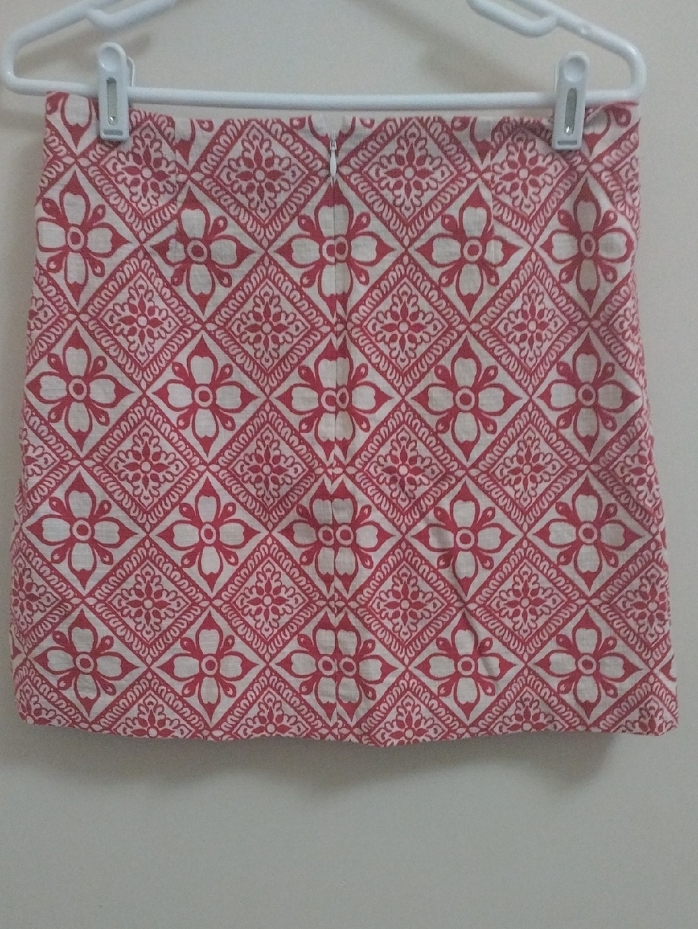 NWOT Boden Phoebe That Girl Red & White Cotton Mini Skirt Sz 12 - Picture 3 of 3